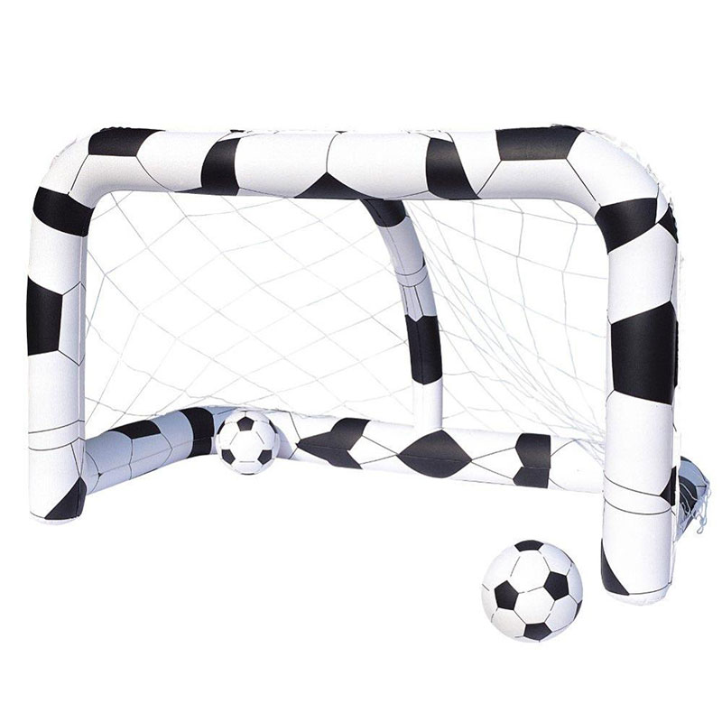 Gol de fotbal gonflabil OEM ODM cu jucării cu mingea de suflare, joc de sporturinautice de înot de vară
